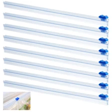 8pcs Plastic Reusable Cling Film Slide Cutter for Food Wrap Aluminum Foil