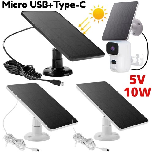 Solar Panel for Ring Spotlight Camera/Stick Up Cam Battery Charger 10W 5V Output