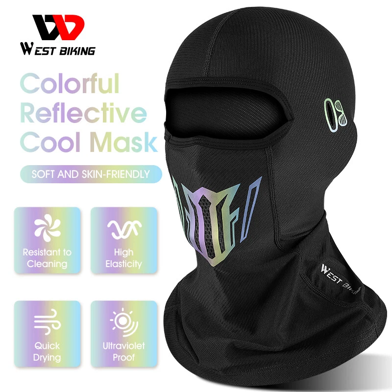 Cycling Cap Motorcycle Balaclava Ice Silk Sports Face Mask Cover Headgear Hat - Image 4 of 4