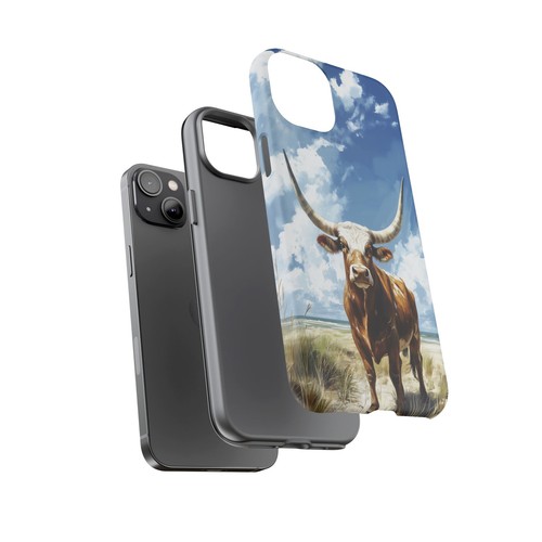 Bull Horns Blue Sky - Phone Ink Cover Case for iPhone, Galaxy, Pixel - 第 76/281 張圖片