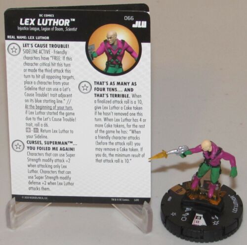 LEX LUTHOR #066 Liga de la Justicia Ilimitada DC HeroClix Chase Raro - Imagen 1 de 1