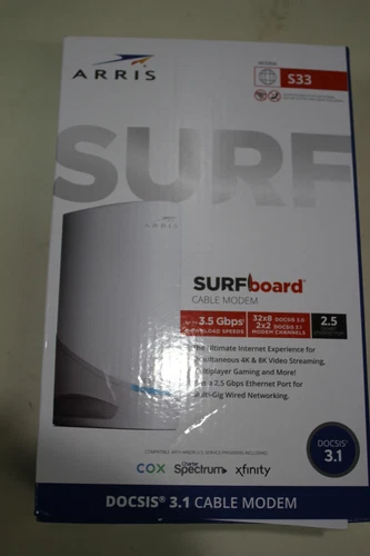 -NEW- Arris Surfboard S33 DOCSIS 3.1 Cable modem