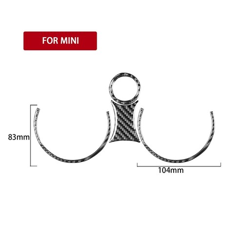 Carbon Fiber Car Water Cup Holder Sticker Trim For Mini R56 R55 R57 2007-2010 - Picture 7 of 7