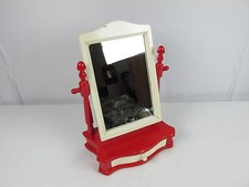 1963 Vintage BRIO Sweden Toy Furniture Vanity Mirror Dresser Top Stand VERY RARE