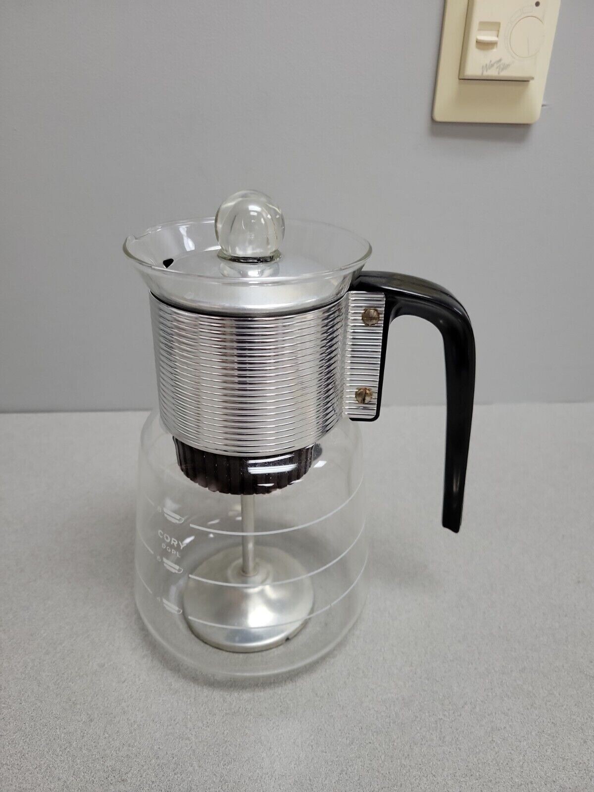 Vintage CORY DGPL4 8 Cup Stove Top Glass Percolator Coffee Pot eBay