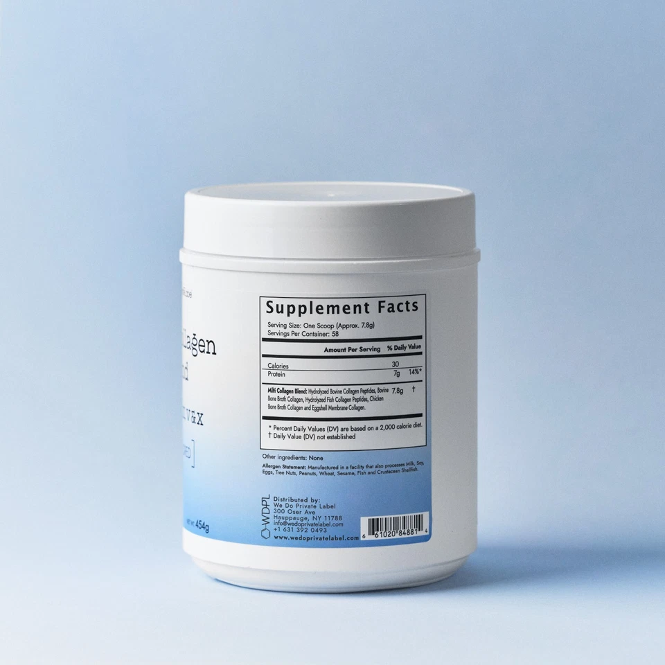 Multi коллаген пептидная смесь тип I II III V X без вкуса 7 г белка - Изображение 2 из 4