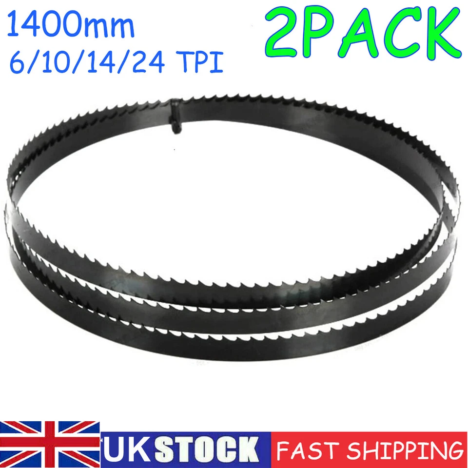 2X 1400mm Wood Band Saw BandSaw Blades 6.35mm x 6 10 14 24TPI Fit OZITO BSW-2580