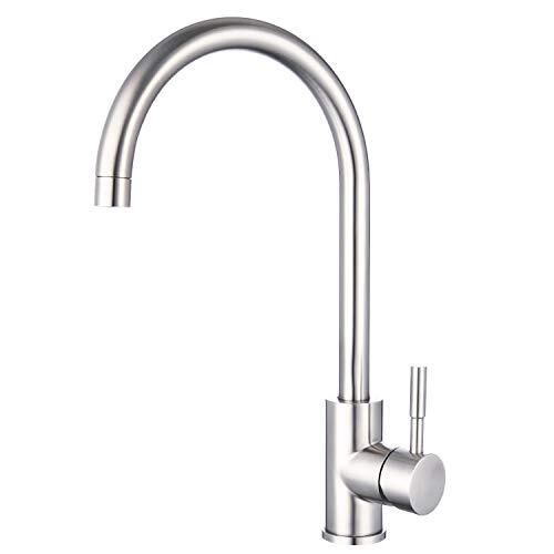 Kitchen Taps Stainless Steel Kitchen Sink Tap Mixer Brushed Nickel