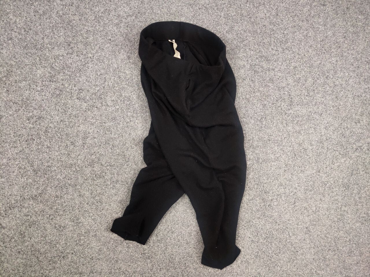 Forme D'expression 33204322896 Design Black Lana Wool Harem sarouel Pants