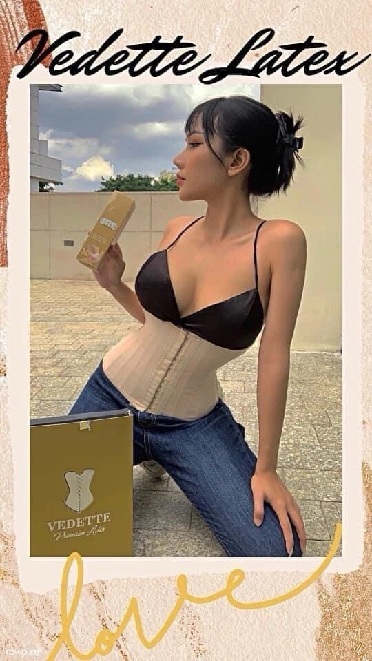 Cinturón Vedette de látex talla L DESNUDO (solo Đai nit bụng) Foto 4 de 4