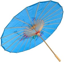3 Pack Blue Nylon Umbrella Parasol Photography Dance 22 in Kid Size S-2178x3