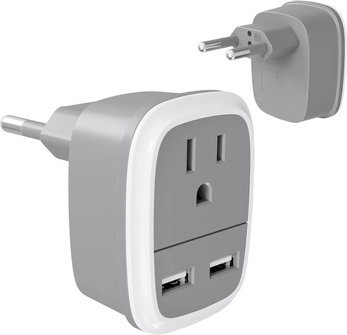 European Travel plug Adapter Model: WS-09C-2U - Picture 8 of 9