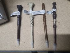 Lot de 4 Baguettes Stylo Harry Potter Hermione Dumbledore Voldemort SANS ENCRE