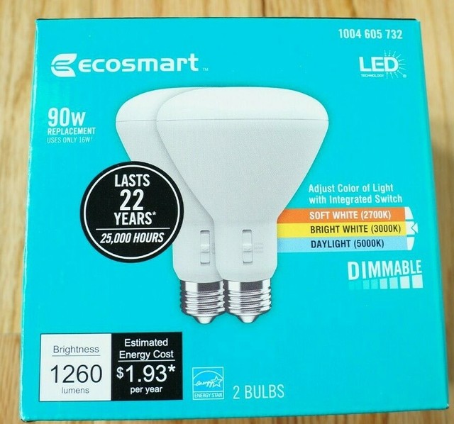 EcoSmart 90W Equivalent Color Adjustable BR30 Dimmable LED Light Bulb 2
