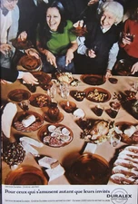 1973 PRESS ADVERTISEMENT DURALEX SERVICE ONDINE VERMEIL DE SAINT-GOBAIN