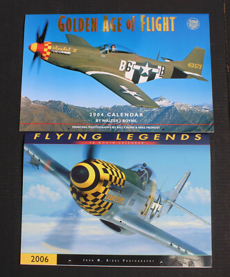2004-2006 GOLDEN AGE OF FLIGHT-FLYING LEGENDS Wall Calendar MILITARY ARIRPLANES 