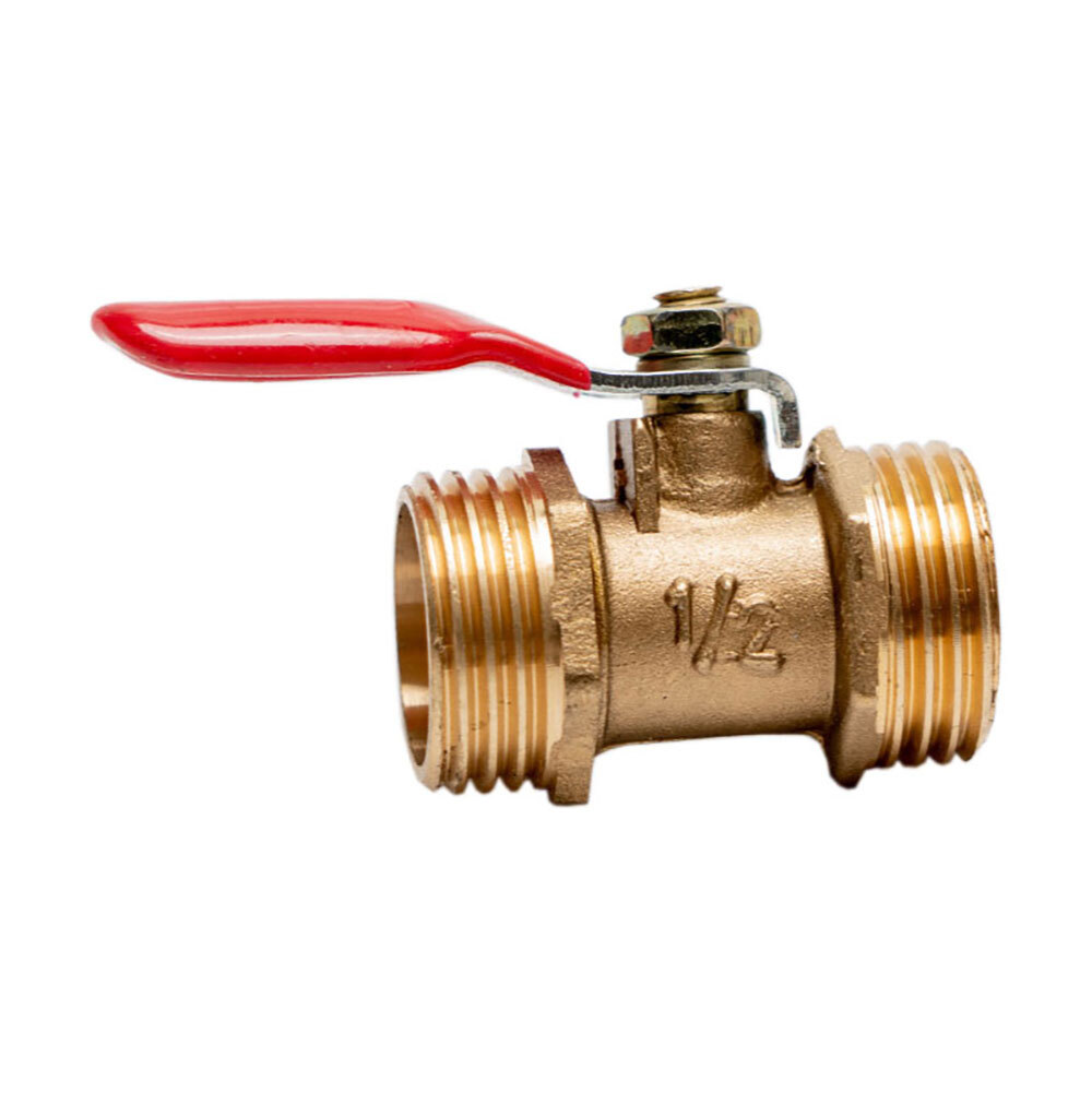 2/8pc 1/2" Male Male NPT Brass Ball Valve Water Moisture Air Tank Drain Shut Off eBay