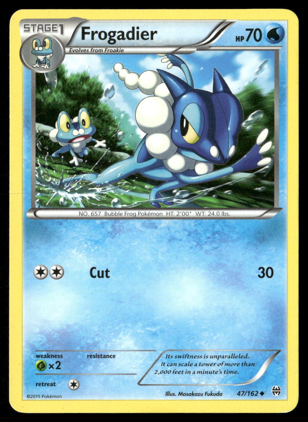 Frogadier 47/162 Uncommon BREAKthrough Pokemon Lightly Played