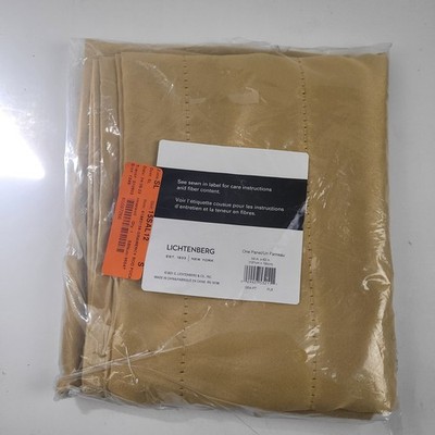 NEW Sun Zero room darkening curtain panels Color 'Flax Gold' '54x63' #CT6