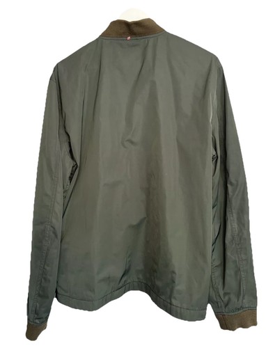 Pretty Green Mens Bomber Jacket Size XXL Zip Up Green Oasis Harrington Galligar - Picture 2 of 9