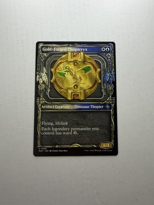 Gold-Forged Thopteryx LP Showcase The Aftermath Magic The Gathering Light Play