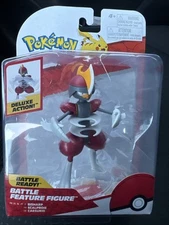 Jazwares Pokemon Battle Feature Bisharp 4.5" Deluxe Action Figure 2024 NEW