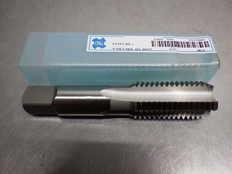 1 NEW! OSG HSS 1.125"-7 GH4 4FLT Bott Tap 1171941