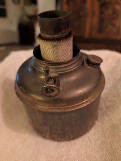 Bradley and Hubbard Brass Font for Vintage oil Lamp.2 Piece