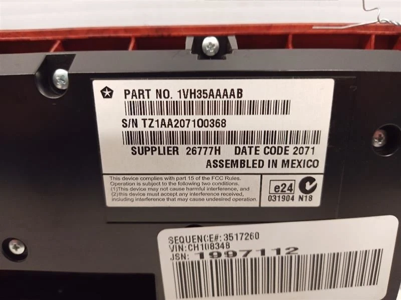 Módulo de control de temperatura 1VH35AAB de Chrysler 300 9090979 2012 Foto 3 de 4