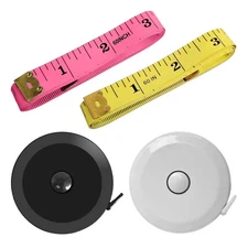 4-Pack Soft Measuring Tapes - 60" Double Scale Rulers for Sewing & Tailoring