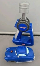 GeoTrax Disney Cars Blue Remote Control RC Doc Hudson Hornet 2008 Tested Works