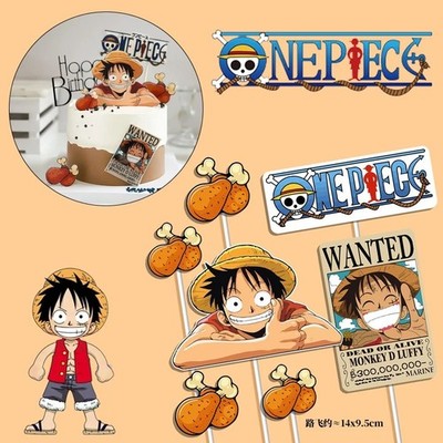 One Piece Cake Topper L Kuchen Party Zubehör Deko Set Anime Piraten -