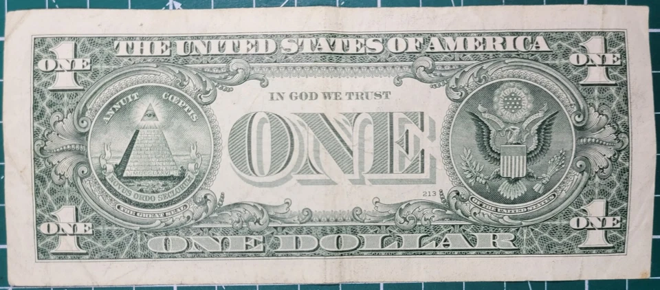 2009 Binary 7s & 6's C67677677B Fancy Serial Number $1 Dollar Bill Almost Super - Image 3 of 3