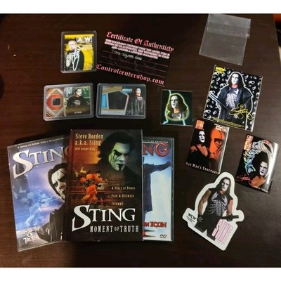 Sting Wrestling Memorabilia Authentic Autograph, Clothing Cards, DVDs....