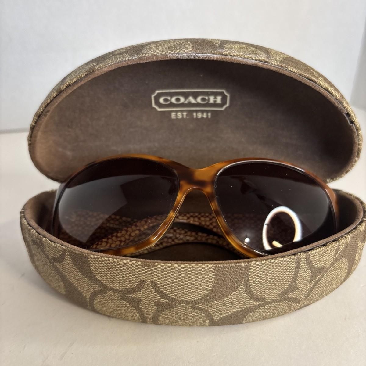 Authentic Coach Madeline S498 BLACK Sunglasses w/Hard Case & Cleaning Cloth Coach HC8295 sunglasses for women in Black main image 4