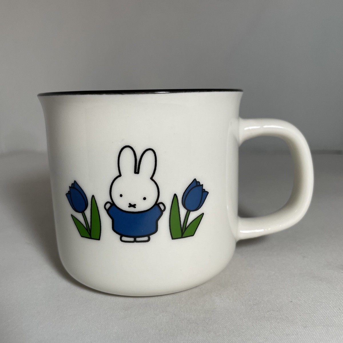 Mercis bv nijntje Miffy With Blue Tulips Small Mug Cup New In Box