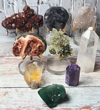 AAA  High-End 9 Piece Mineral  Crystal Specimen Collection  1.572 KG