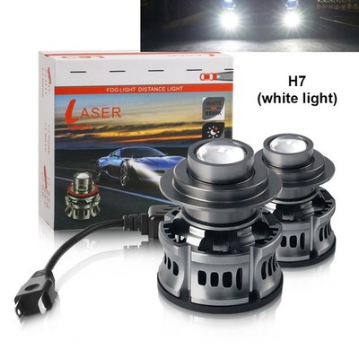 6000K 2X H11 LED Laser Headlight Bulb Projector Lens AUTO Fog Light Lamp white