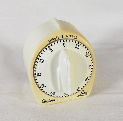 Robert Shaw * Lux 60 Minute Minder * Kitchen Timer * Rocket Knob * TESTED * USA