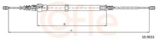 Bremsseil Seilzug Feststellbremse COFLE 92.10.9033 für VW POLO 4 9A4 9A2 9N2 9A6