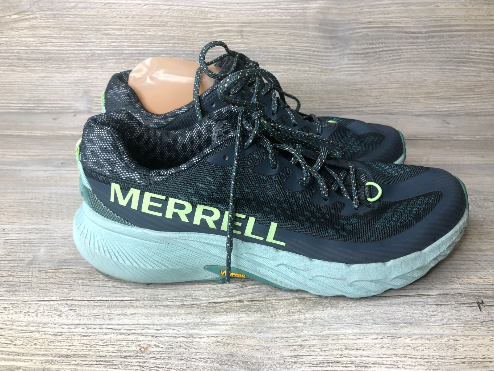 Zapatilla deportiva Merrell Agility Peak 5 Trail Running azul J068195 para hombre talla 9 EE. UU.