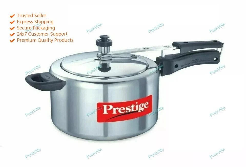 Prestige Nakshatra Aluminium Pressure Cooker, 5 Litres