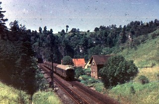 Originaldia V 80 009 mit N4611 bei Günthersthal 29.06.1961