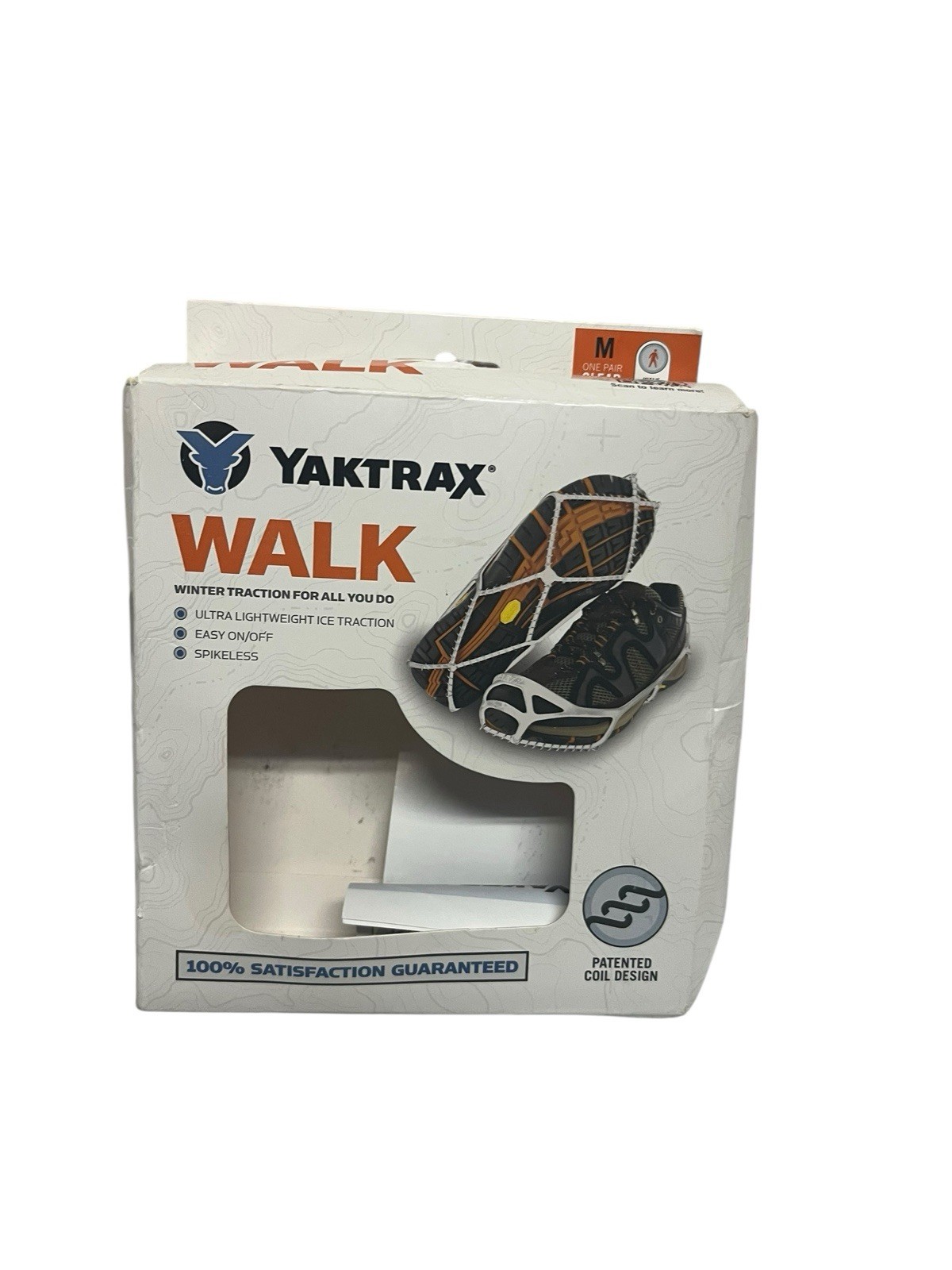 Yaktrax New Size Medium Ultra Lightweight Ice Traction Men 9-11 Women 10.5-12.5