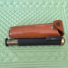 Vintage Handheld Refractor Telescope with Lens Cover, 7.5 Inch, with Case