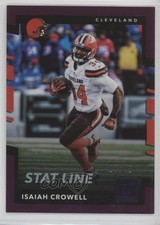 2017 Panini Donruss Stat Line Season 7/48 Isaiah Crowell #279 y0i