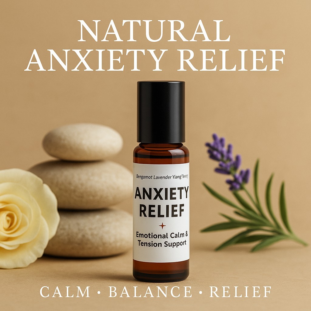 Anxiety Essential Oil Roller Ball | 10ml | Pulse Point Roll On Aromatherapy Oil