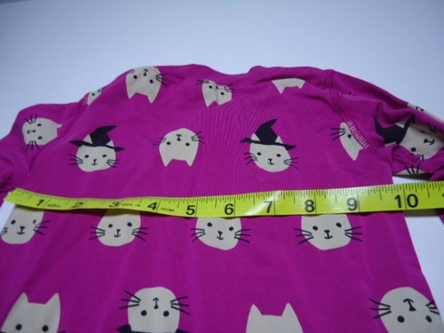Hanna anderson Pink Halloween Cats Organic Cotton Long Sleeve Top Size 8 130CM - Picture 6 of 8