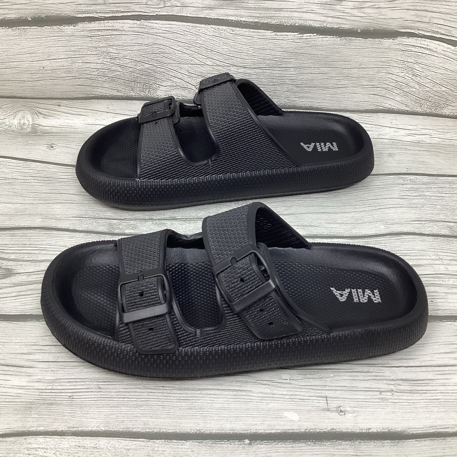 APL Sandali donna in gomma Mia Libbie con fibbie nere taglia 10