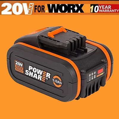 5000mAh 20V MAX 5,0Ah Akku Für Worx Original Ersatzakku WA3551 WA3553 WA3556 NEU